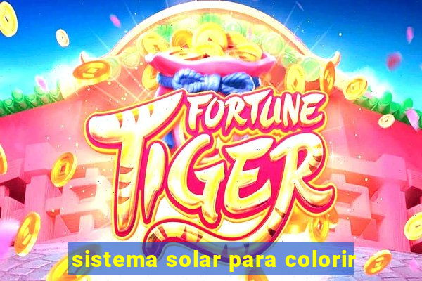 sistema solar para colorir